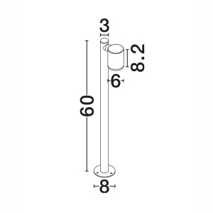Stalp exterior IP54 VILUA corten H-60cm - Img 4