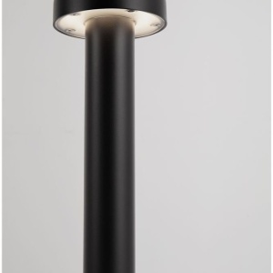 Stalp exterior IP65 LED 3000K GONG negru H-60cm - Img 8