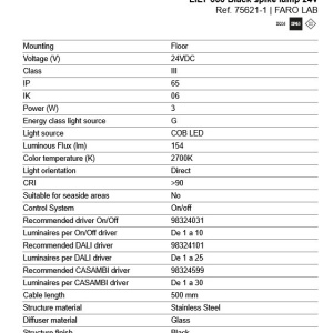 Stalp iluminat exterior decorativ cu tarus LILY 650 24V - Img 2