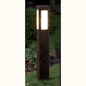 Stalp iluminat exterior din fier forjat, inaltime 100cm, AL 6833