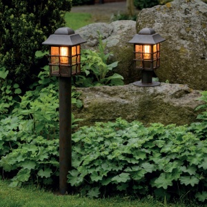 Stalp iluminat exterior din fier forjat, inaltime 103cm, AL 6822 56065 universul-luminii.ro