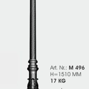 Stalp iluminat exterior din fier forjat, inaltime 217cm, AL 6783 51315 universul-luminii.ro