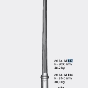 Stalp iluminat exterior din fier forjat, inaltime 272cm, AL 6740 61385 universul-luminii.ro