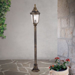 Stalp iluminat exterior IP23 H112cm August AL 11-1122/1 Patina OR 174515 universul-luminii.ro
