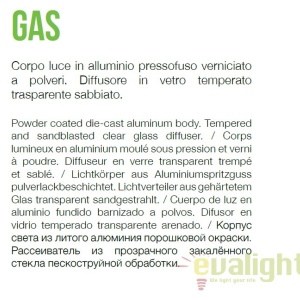 Stalp iluminat exterior modern IP43 GAS PT1 ANTRACITE 139470 62915 universul-luminii.ro