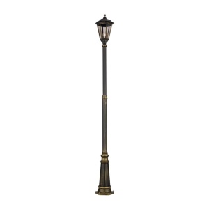 Stalp iluminat exterior stil clasic IP43 H249 Puchberg AL 11K/82508 schwarz-gold/rauch OR