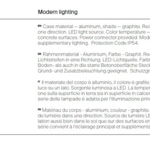 Stalp LED cu tarus iluminat exterior IP65 Pole 120cm 226845 universul-luminii.ro