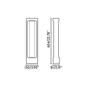 Stalp LED de exterior IP55 TOTEM 60cm Grey 2700K 214775 universul-luminii.ro
