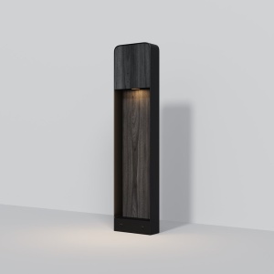 Stalp LED design modern IP54 Porte H-68cm lemn inchis