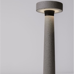 Stalp LED din ciment pentru exterior IP65 Cram Gray H-50cm 250705 universul-luminii.ro