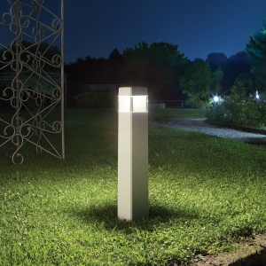 Stalp LED iluminat exterior design modern COSMO PT1 BIANCO 52305 universul-luminii.ro