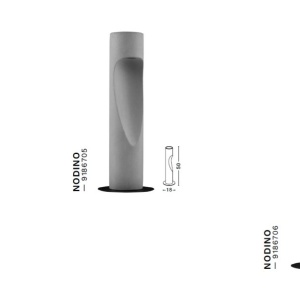 Stalp LED iluminat exterior din beton IP65 NODINO 50cm 236615 universul-luminii.ro