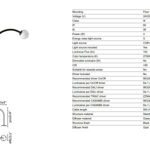 Stalp LED iluminat exterior IP65 CUCA H-30cm - Img 3