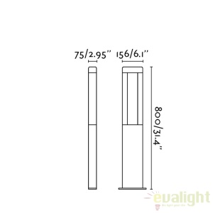STALP LED ILUMINAT EXTERIOR NANDA H50cm 71217 68105 universul-luminii.ro
