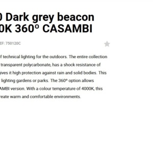 Stalp LED iluminat exterior simetric 360º IP65 RUSH 80cm 4000K CASAMBI 128475 universul-luminii.ro
