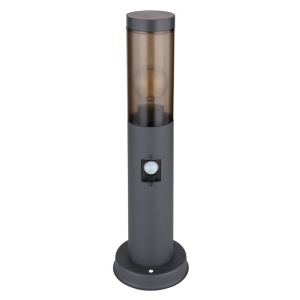 Stalp mic pentru iluminat exterior cu senzor de miscare design modern IP44 Boston antracit 135715 universul-luminii.ro