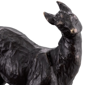 Statueta decorativa din bronz Deer - Img 6