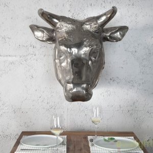 Statueta design decorativ Torero Deko argintie A-17372 VC - Img 2