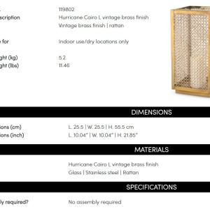 Suport lumanare design LUX Cairo L - Img 6