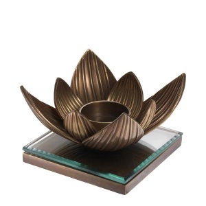 Suport lumanare, obiect decorativ design LUX Lotus - Img 2