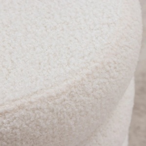 Taburete cu spatiu de depozitare, VOGUE 40cm boucle alb - Img 3