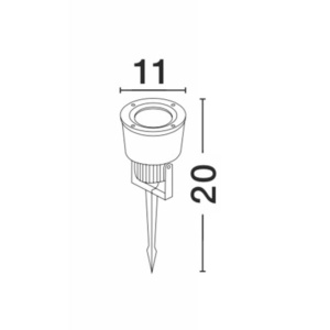 Tarus cu proiector iluminat exterior IP54 INSIDE NVL-767801 79835 universul-luminii.ro