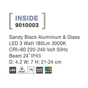 Tarus cu proiector LED iluminat exterior IP65 INSIDE NVL-9010003 79805 universul-luminii.ro