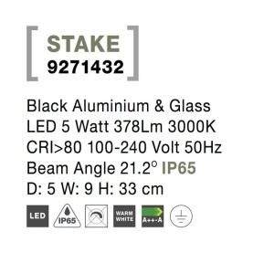 Tarus cu spot LED orientabil pentru iluminat exterior IP65 STAKE I 191025 universul-luminii.ro