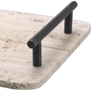 Tava, obiect decorativ design LUX Ugo travertin - Img 4