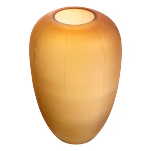 Vas decorativ din sticla design LUX Zenna M, amber - Img 3