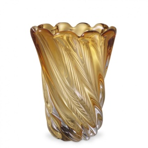 Vaza flori, Vas decorativ Contessa S, galben 115406 HZ