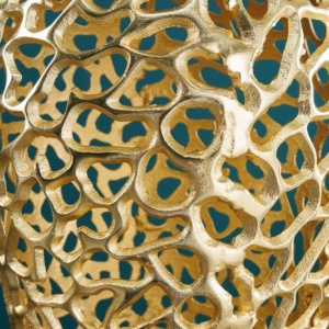 Vaza, Vas decorativ realizat manual Abstract Leaf 65cm - Img 3