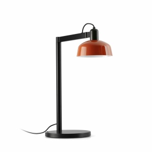 Veioza de birou metal TATAWIN negru, orange - Img 3