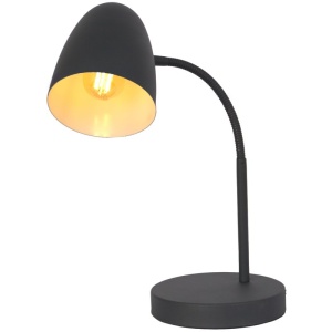 Veioza de masa metal negru flexibila JASON