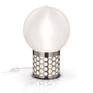 Veioza design Glam Retro realizata manual Atmosfera Medium Pewter - Img 1