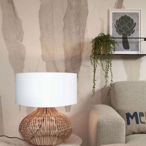 Veioza eco din ratan Kalahari L/4723 white 213255 universul-luminii.ro