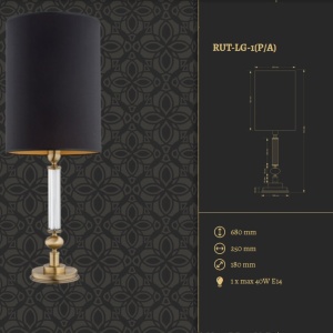 Veioza eleganta design clasic Ruta H-68cm 85665 universul-luminii.ro