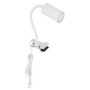 Veioza, lampa de birou cu clema design modern Robby alb 66945 universul-luminii.ro