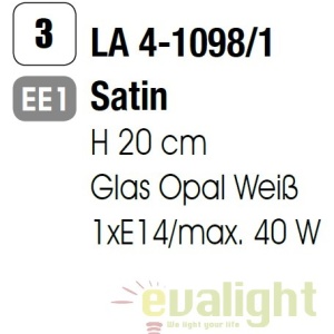 Veioza / Lampa de masa clasica Tulpo LA 4-1098/1 satin OR 68675 universul-luminii.ro