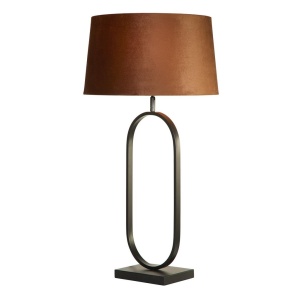 Veioza/Lampa de masa decorativa Modish negru/orange