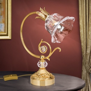 Veioza, Lampa de masa design clasic LA BOHEME, auriu 241505 universul-luminii.ro