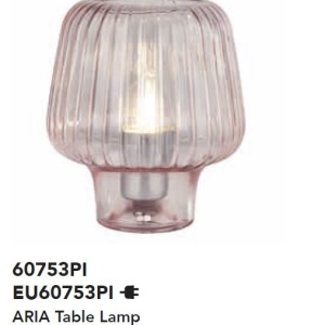 Veioza/Lampa de masa design decorativ Aria roz 139915 universul-luminii.ro