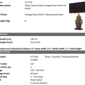 Veioza, Lampa de masa design LUX Corallo 212605 universul-luminii.ro