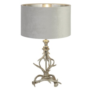 Veioza/Lampa de masa design lux elegant Belle argintiu/gri