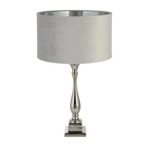 Veioza/Lampa de masa design lux elegant Belle crom/gri 148665 universul-luminii.ro
