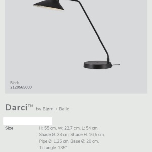 Veioza, lampa de masa design modern Darci 2120565003 NL 197275 universul-luminii.ro