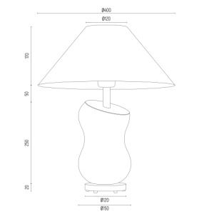 Veioza, lampa de masa design modern Veneto alb 108215 universul-luminii.ro