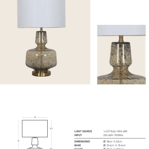Veioza, Lampa de masa din sticla VION - Img 4