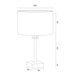 Veioza, lampa de masa eleganta ABBANO negru 107835 universul-luminii.ro