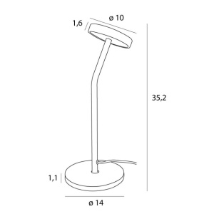 Veioza, Lampa de masa LED design minimalist Ibiza 149785 universul-luminii.ro